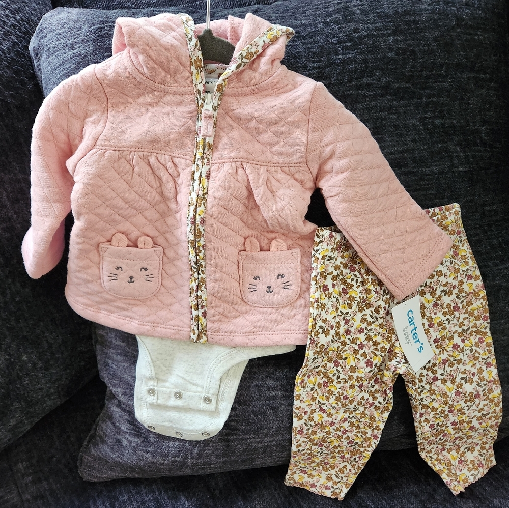 Carters 3pc Baby Set